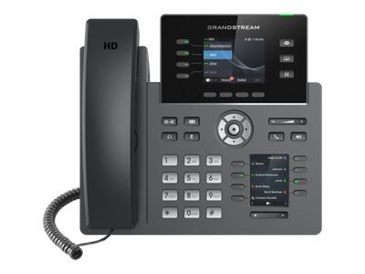 GRANDSTREAM - Professional P Phone, 12 SIP accounts, 4 lines, 2x GbE PoE, Wi-Fi, 320x240 (2.8) + 320x240 (2.4) color LCD, 40 virtual and 8 hard BLF keys, 12V/1A PSU