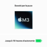 Apple MacBook Air M3 13 pouces (2024) Minuit 16 Go/256 Go (MC8K4FN/A) – Image 6