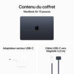 Apple MacBook Air M3 13 pouces (2024) Minuit 16 Go/256 Go (MC8K4FN/A) – Image 7