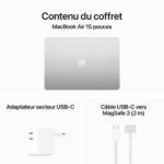 Apple MacBook Air M3 15 pouces (2024) Argent 16 Go/256 Go (MC9E4FN/A) – Image 7