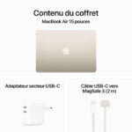 Apple MacBook Air M3 15 pouces (2024) Lumière stellaire 16 Go/256 Go (MC9F4FN/A) – Image 8