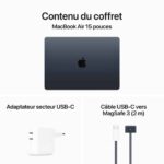 Apple MacBook Air M3 15 pouces (2024) Minuit 16 Go/256 go (MC9G4FN/A) – Image 7