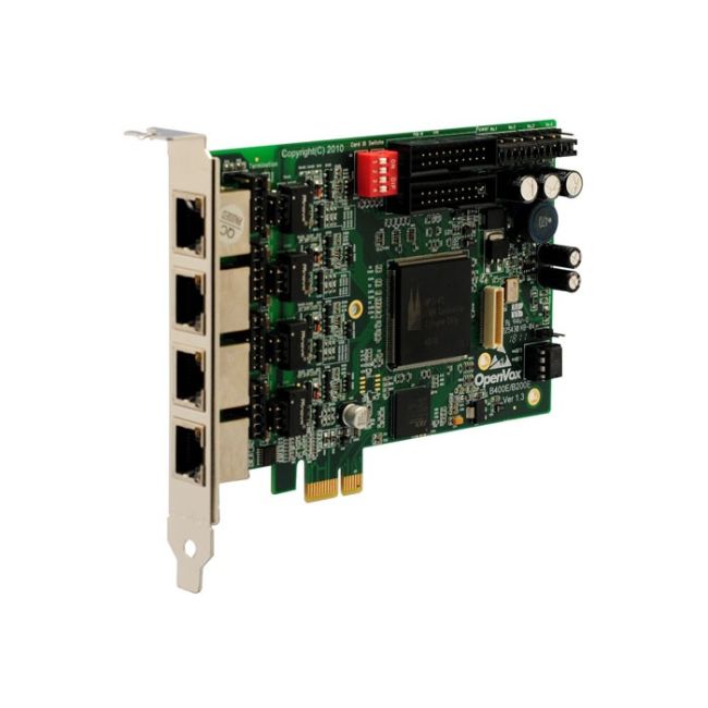 OpenVox B400E Carte PCI-E 4 Ports BRI