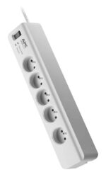 Bloc parafoudre 5 prises 230V APC Essential SurgeArrest PM5V-FR avec 2 entrées coaxiales (PM5-FR)