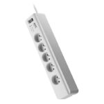 Bloc parafoudre 5 prises 230V APC Essential SurgeArrest PM5V-FR avec 2 entrées coaxiales (PM5-FR) – Image 2