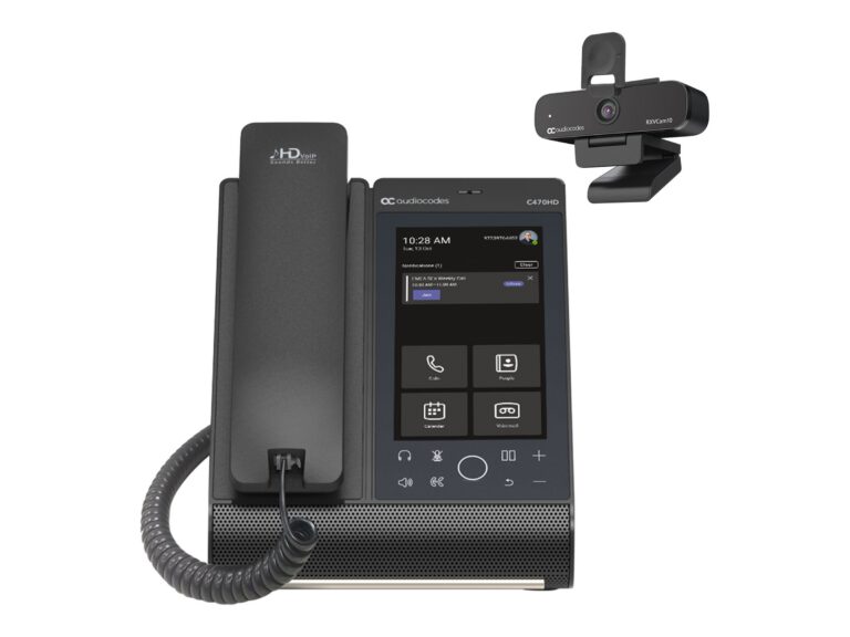 AUDIOCODES - Teams C470HD IP Phone and HD Video USB Camera Bundle 17
