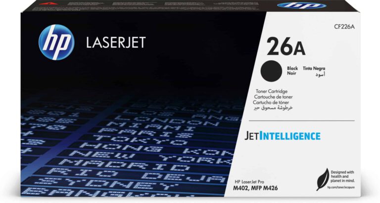 HP 26A Noir – Toner HP LaserJet d’origine (CF226A)