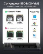 Boitier disque dur SSD externe Ugreen Nvme M2 (10902) – Image 9