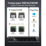 Boitier disque dur SSD externe Ugreen Nvme M2 (10902) – Image 10