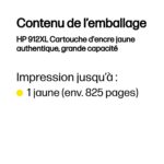 HP 912XL Jaune – Cartouche d’encre grande capacité HP d’origine (3YL83AE) – Image 5