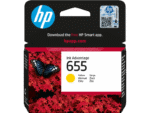 HP 655 Jaune – Cartouche d’encre HP d’origine (CZ112AE)