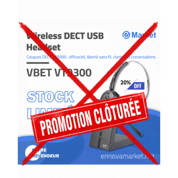 VBeT VT9300 Casque VoIP USB DECT PROMO