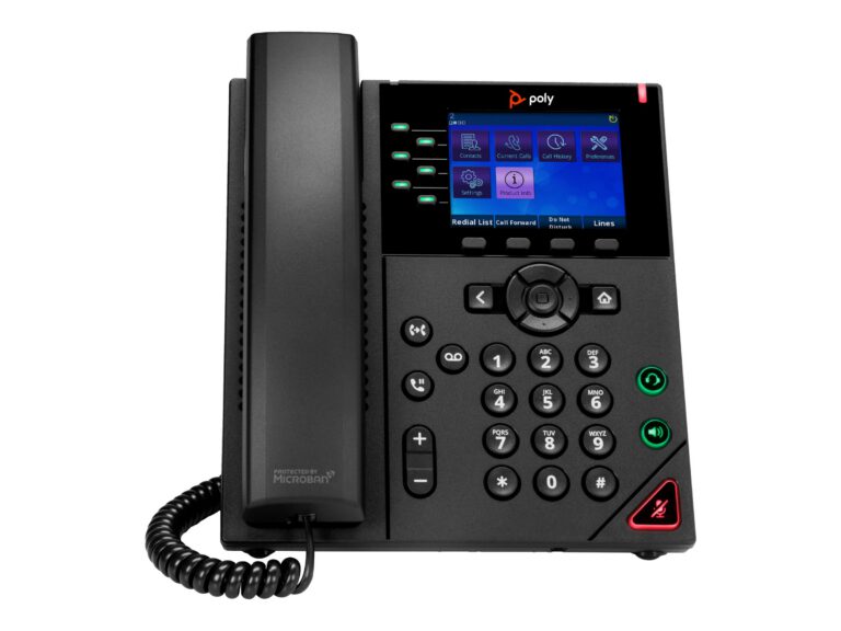 HP - Poly OBi VVX 350 6-Line IP Phone and PoE-enabled