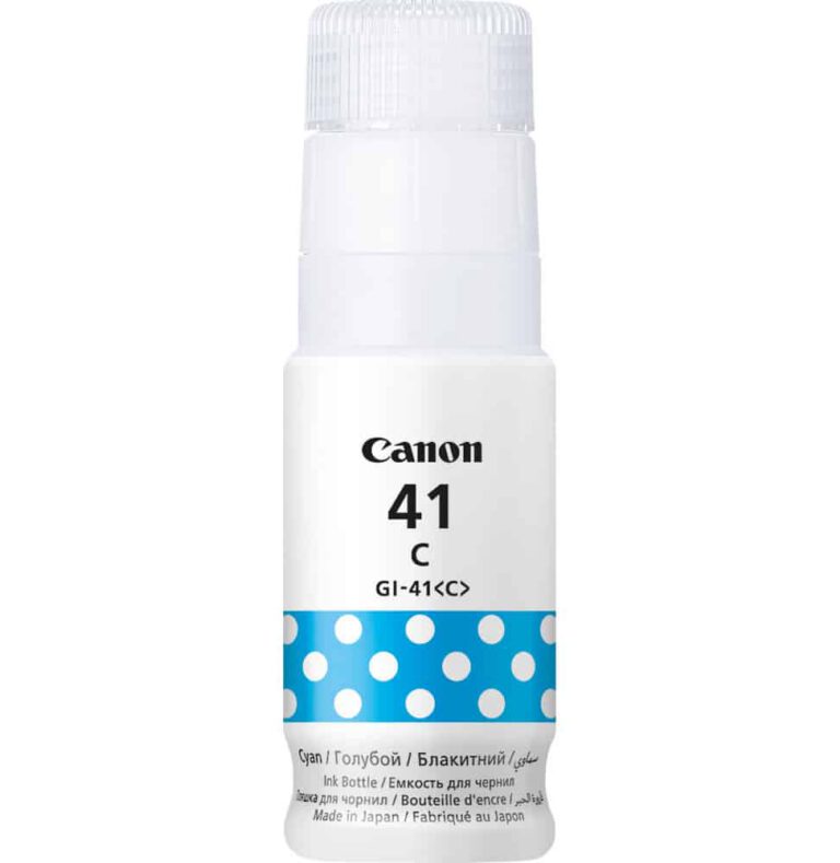 Canon GI-41C Cyan – Bouteille d’encre Canon d’origine (4543C001AA)
