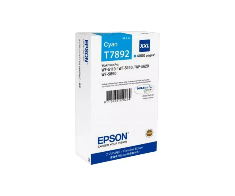 Epson T7892 Cyan – Cartouche d’encre XXL (C13T789240)