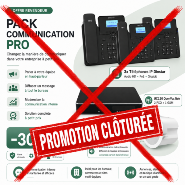 Promotion Pack Telephonie (GSM + IP Phones + Speaker PRO)