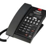 ALCATEL LUCENT ENTERPRISE - Vtech Téléphone filaire analogique contemporain noir mat A2210 (Bed/DeskPhone) - 1 ligne 10 touches de numérotation abrégée