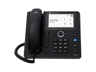 AUDIOCODES - Teams C455HD TAA IP-Phone PoE GbE black with integrated BT and Dual Band Wi-Fi