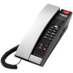 ALCATEL LUCENT ENTERPRISE - VtechTéléphone SIP filaire contemporain noir argent S2211 (Petite) - 1 ligne 10 touches de numérotation abrégée