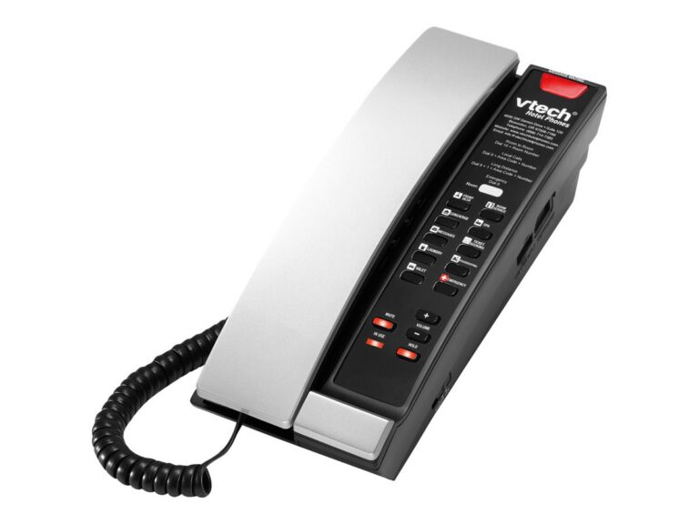 ALCATEL LUCENT ENTERPRISE - VtechTéléphone SIP filaire contemporain noir argent S2211 (Petite) - 1 ligne 10 touches de numérotation abrégée – Alcatel-Lucent Enterprise
