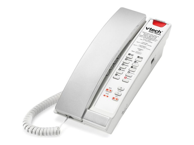 ALCATEL LUCENT ENTERPRISE - Vtech A2211 Silver Pearl poste de bureau et de lit filaire analogique moderne 1 ligne 10 touches d`appel direct – Alcatel-Lucent Enterprise
