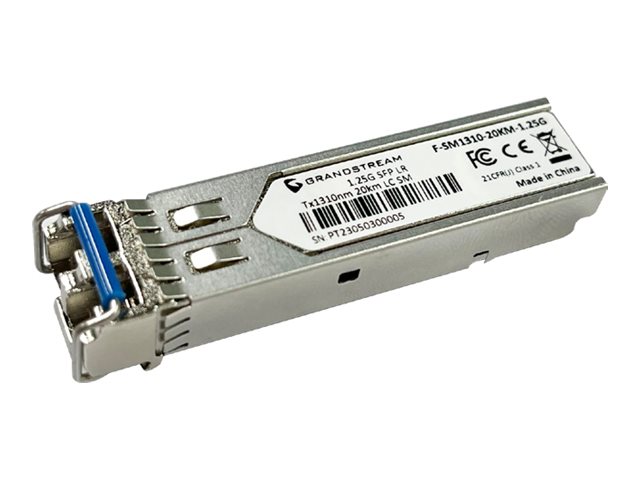 GRANDSTREAM - SFP Fiber Module (Single-Mode, 1310nm Wave-Length, 20-Kilometer, 1.25Gbps)