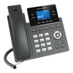 GRANDSTREAM - Professional P Phone, 4 SIP accounts, 4 lines, 2x Ethernet 10/100 no PoE, Wi-Fi, 320x240 (2.4) color LCD, 5V/0.6A PSU