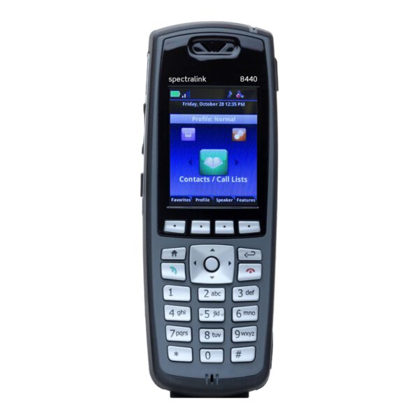 SPECTRALINK - 8440, BK Phone w/ Standard battery w/ LYNC, AU, EU, NZ.