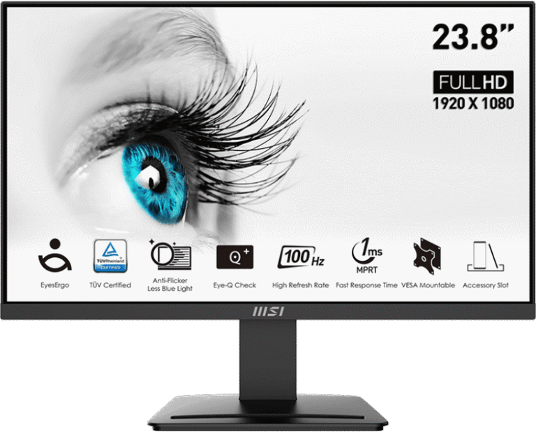 Écran 23.8″ Full HD MSI Pro MP2412 (9S6-3BA9CH-042)