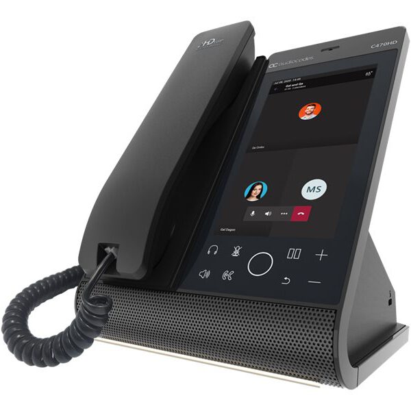 AUDIOCODES - Teams C470HD Total Touch IP-Phone PoE GbE with integrated BT and Dual Band WiFi