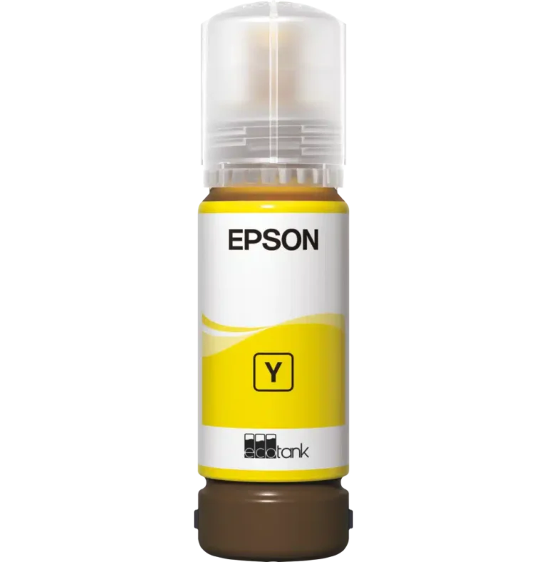 Epson 108 Jaune – Bouteille d’encre Epson EcoTank d’origine (C13T09C44A)