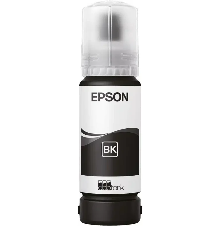 Epson 108 Noir – Bouteille d’encre Epson EcoTank d’origine (C13T09C14A)
