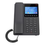 GRANDSTREAM - Compact Hotel IP Phone, 2 SIP accounts, 2 lines, 1x Ethernet 10/100 PoE, Wi-Fi, 480x320 (3.5) Color LCD, 12V/0.5A PSU, Black