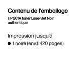 Toner HP 201A LaserJet authentique – Noir (CF400A) – Image 7