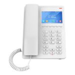 GRANDSTREAM - Compact Hotel IP Phone, 2 SIP accounts, 2 lines, 1x Ethernet 10/100 PoE, 480x320 (3.5) Color LCD, no PSU, White
