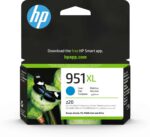 HP 951XL Cyan – Cartouche d’encre grande capacité HP d’origine (CN046AE)