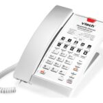 ALCATEL LUCENT ENTERPRISE - Vtech S2210 Silver Pearl poste de bureau et de lit filaire SIP moderne 1 ligne 10 touches d`appel direct