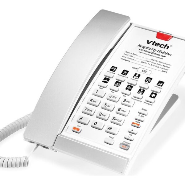 ALCATEL LUCENT ENTERPRISE - Vtech S2210 Silver Pearl poste de bureau et de lit filaire SIP moderne 1 ligne 10 touches d`appel direct – Alcatel-Lucent Enterprise