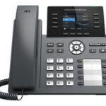 GRANDSTREAM - Professional P Phone, 12 SIP accounts, 8 lines, 2x GbE PoE, Wi-Fi, 320x240 (2.8) color LCD,24 virtual and 10 hard BLF keys, 12V/1A PSU