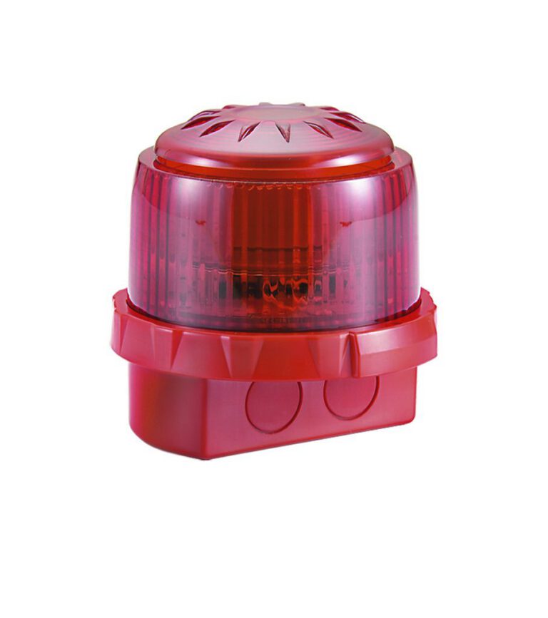 Sirène incendie conventionnelle FirePlus DB 24V DC rouge étanche IP65 – 32 tons (approuvée LPCB)