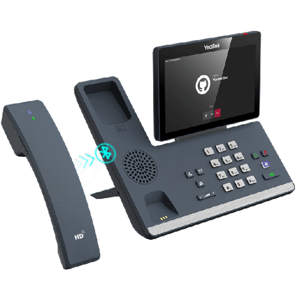 Yealink MP58-WH Téléphone IP pour Microsoft Teams (Combiné sans Fil)