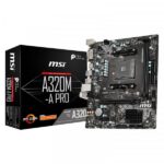 Carte mère Micro ATX Socket AM4 AMD A320 (MSIA320M)