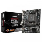 Carte mère Micro ATX Socket AM4 AMD A320 (MSIA320M) – Image 2