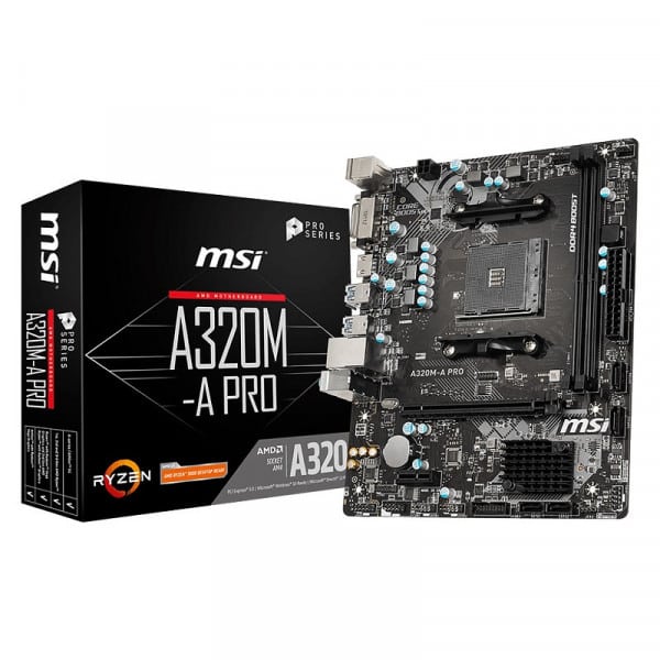Carte mère Micro ATX Socket AM4 AMD A320 (MSIA320M)