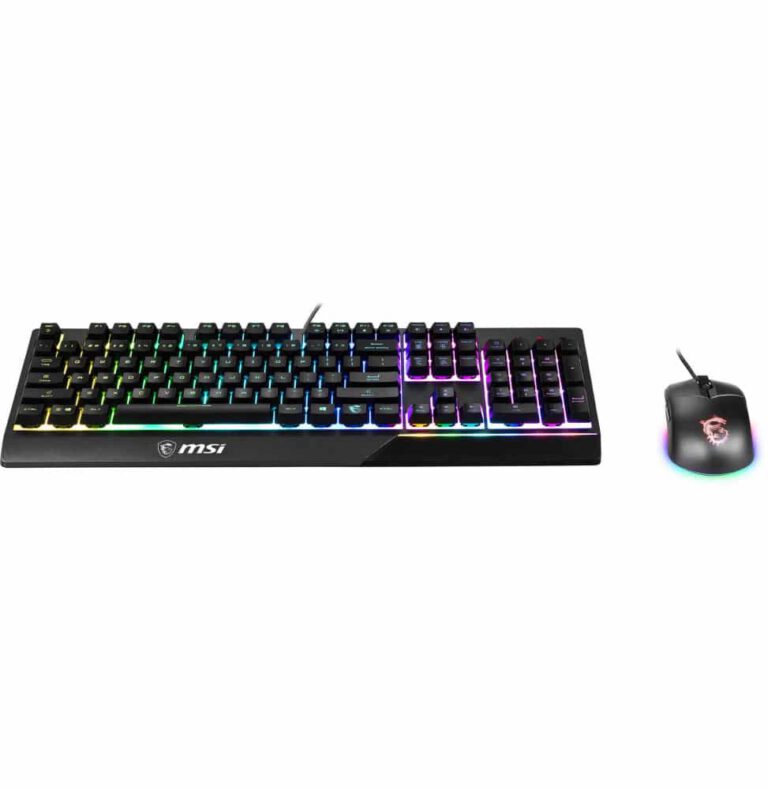 MSI Vigor GK30 + Clutch GM11 Pack Clavier Souris Gamer – Noir (MSI_S11-04FR237-CLA)