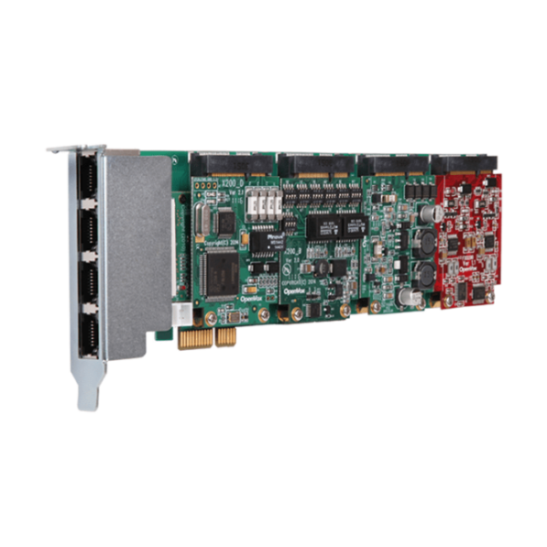 OpenVox X204E Carte PCI-E FXO/FXS/BRI/T1
